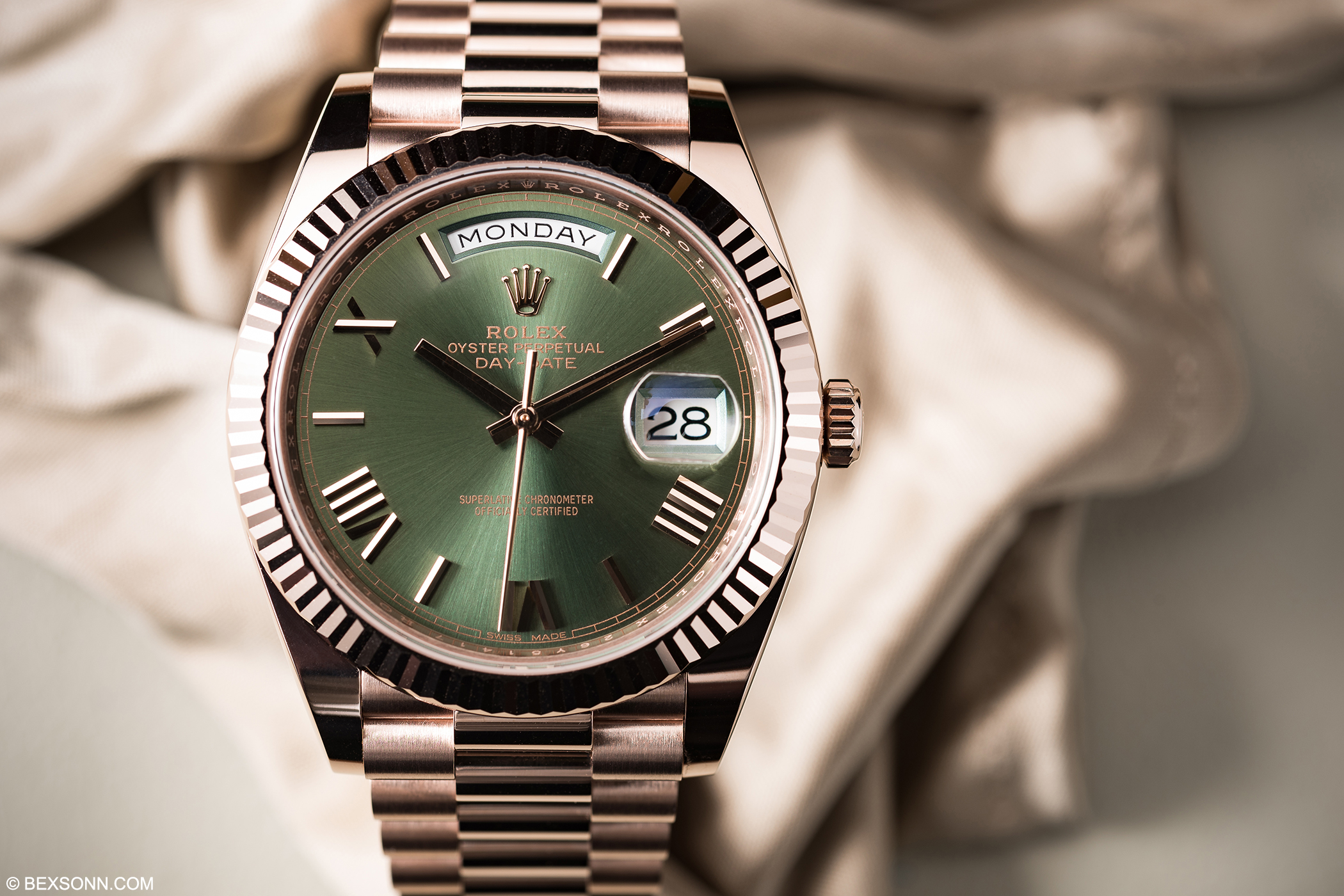 rolex day date 40 green dial price